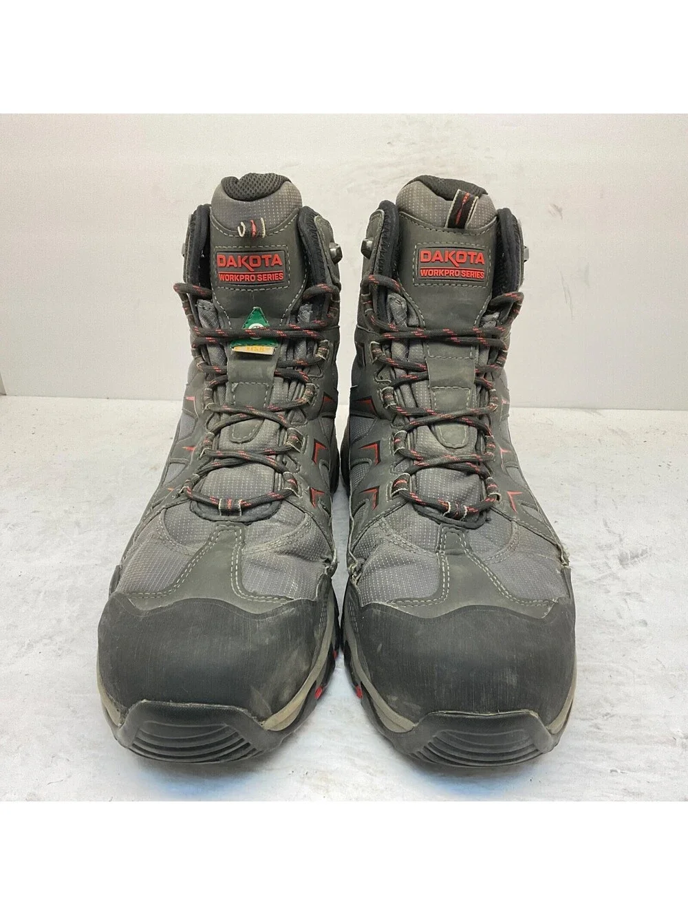 DAKOTA Men's Mid-Cut 2127 Steel Toe Steel Plate WP Safety Hiking Boots 11W/L